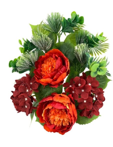 R.U/C. PEONIA/HORTENSIA X9 ROJO