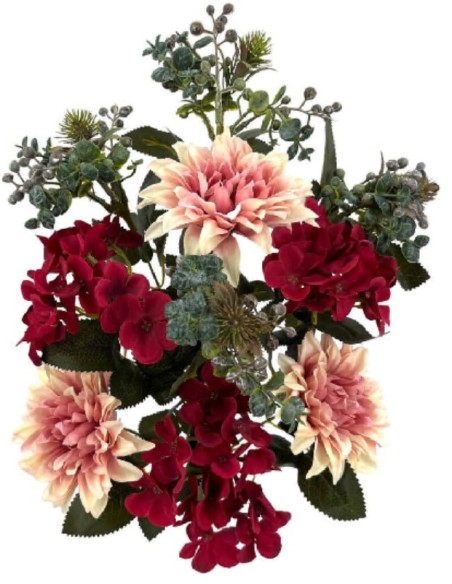 R.U/C.DALIAS/HORTENSIA X10 ROJO 47cm