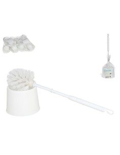 ESCOBILLERO CON ESCOBILLA 33 CM - BLANCA