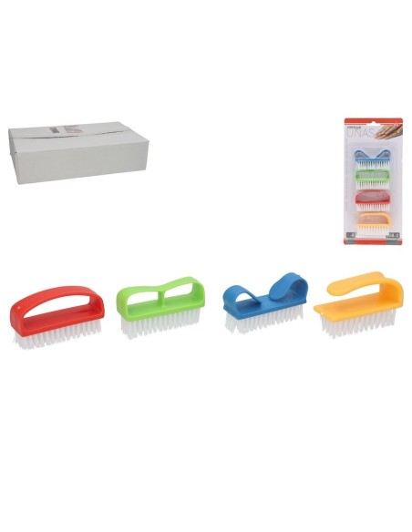SET 4 CEPILLOS UÑAS SURTIDOS 7X4X2 CM