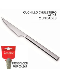 2 CUCHILLOS CHULETERO ESPEJO