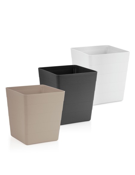 MACETA FLORENCIA 22.5x22.5x25.3CM CUADRADA SURTIDA