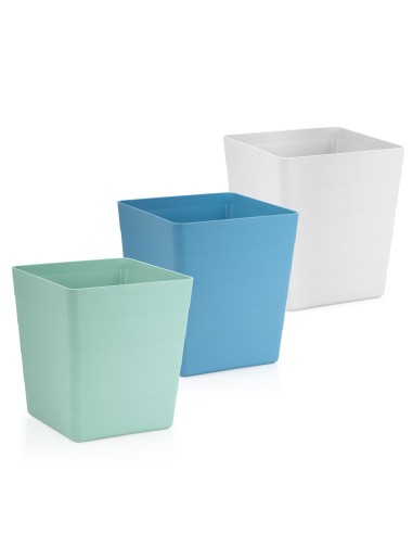 MACETA FLORENCIA 22.5x22.5x25.3CM CUADRADA SURTIDA