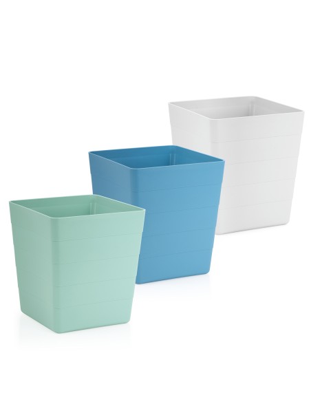 MACETA FLORENCIA 22.5x22.5x25.3CM CUADRADA SURTIDA