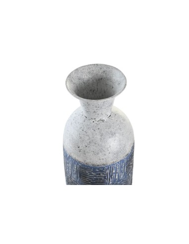 JARRON METAL 15X15X50 MOSAICO BICOLOR