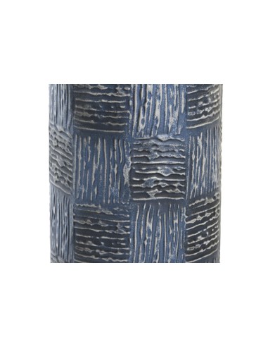 JARRON METAL 15X15X50 MOSAICO BICOLOR