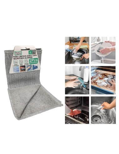 SL10320 PANO ALAMBRE Y MICROFIBRA 2PCS (12U)