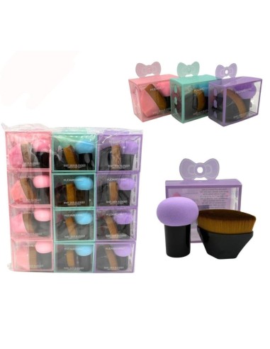 ESPONJA Y BROCHA MAQUILLAJE LAZO