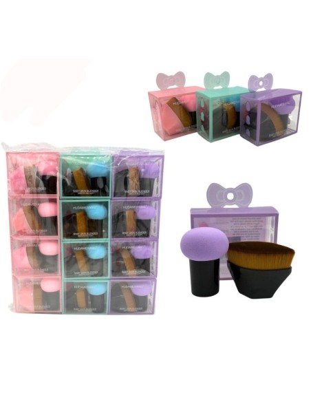 ESPONJA Y BROCHA MAQUILLAJE LAZO