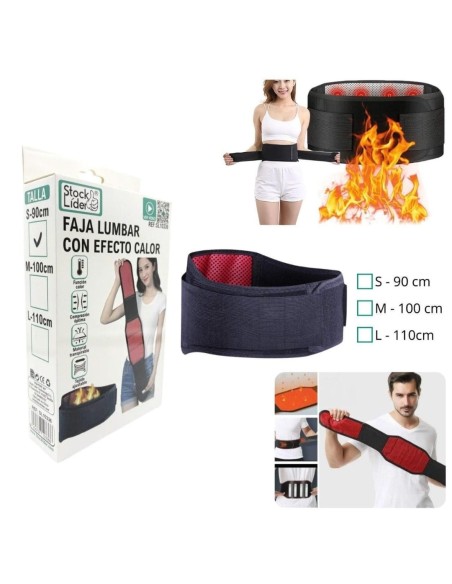 FAJA LUMBAR CON EFECTO CALOR SL10336