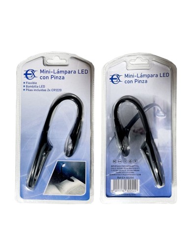 MINI LAMPARA LED CON PINZA