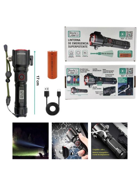 LINTERNA EMERGENCIA SUPERPOTENTE SL10424