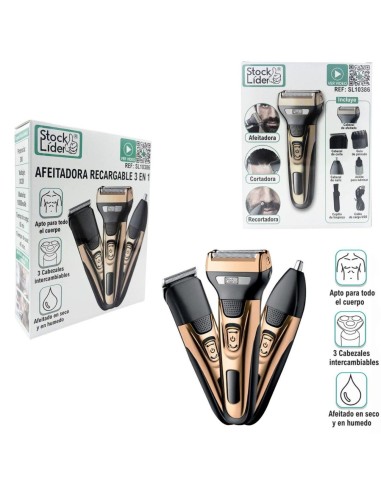 AFEITADORA 3 EN 1 SL10386