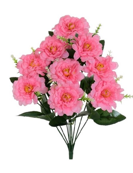 RAMO ZINNIA X 9-42 CM (ROSA)