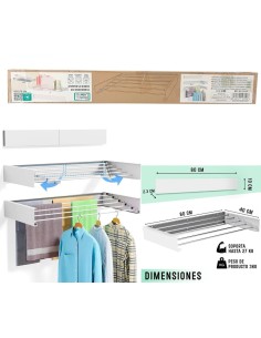 TENDEDERO DE PARED PLEGABLE 80CM SL10310