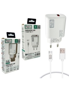 SL10343 CARGADOR 35W + USB TIPO C (5U)