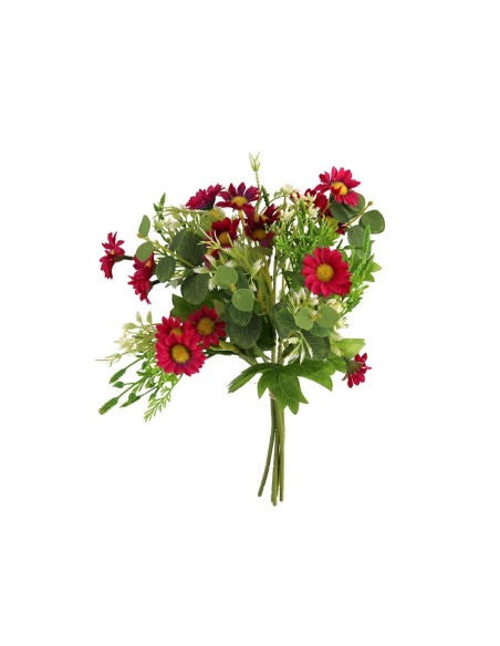 RAMO ATADO MARGARITAS X 5-33CM (FUCSIA)