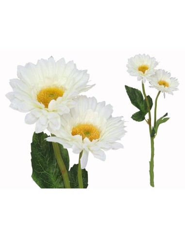 VARA GERBERA X2 -43CM (BLANCO)