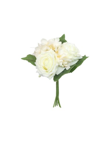 ATADO ROSAS-HORTENSIA X 6-31 CM (BLANCO)