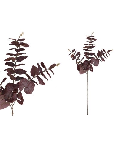 VARA EUCALIPTO 58 LVS  80CM (BURDEOS)