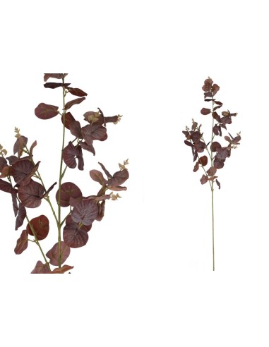 VARA EUCALIPTO 60 LVS  90 CM (BURDEOS)