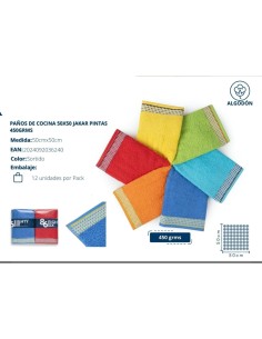 PAÑOS DE COCINA 50X50 JAKAR PINTAS