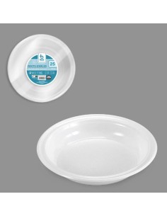 S/25 PLATO REUT. BLANCO HONDO 20,5 CM