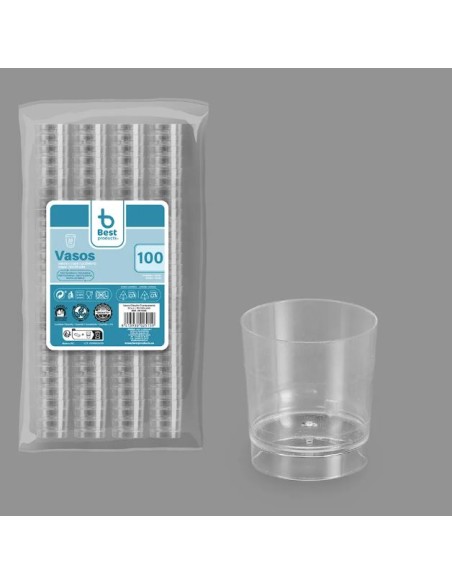 S/100 VASO 33CC REUT. CHUPITO TRANSP.