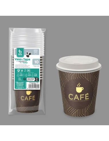 S/10 VASO 200CC DECOR + TAPA C/AGUJERO