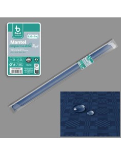 ROLLO MANTEL PLAST. AZUL 5 x 1,2 M