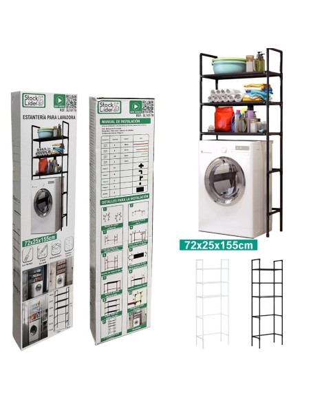 ESTANTERIA PARA LAVADORA 72X25X155