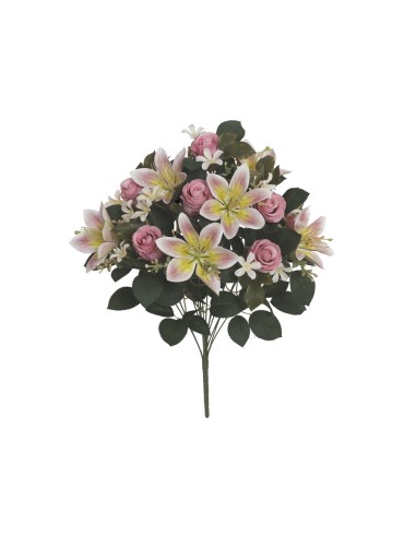 RAMO CAPULLOS-LILIUM (A) X13 50CM (ROSA)