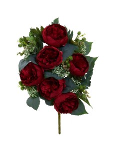 CONJUNTO PEONIA (A) X 11 -59CM (ROJO)