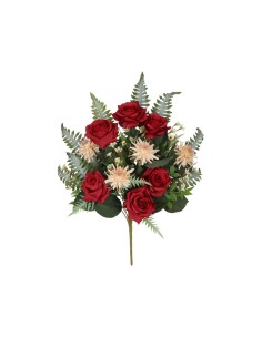 CONJUNTO ROSAS-MUM-FERN X15-56 CM (ROJ)