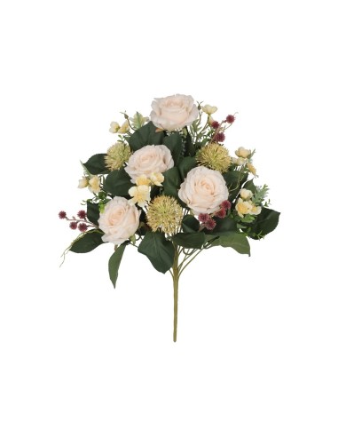 CONJUNTO ROSAS-ALLIUM X 18 - 53CM (CR)