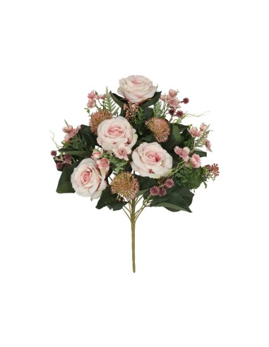 CONJUNTO ROSAS-ALLIUM X 18 - 53 CM (RS)