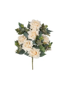 CONJUNTO ROSAS (A) X 11 - 60 CM (CREMA)