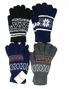 GUANTES COLOR OSCURO Y DIBUJOS