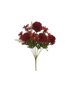 RAMO CRISANTEMOS AUTUMN  X 9-44CM (ROJO)