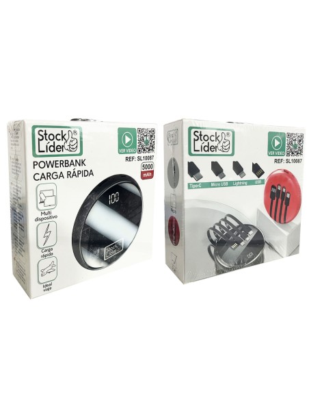 SL10087 POWERBANK CARGA RAPIDA CON CABLE