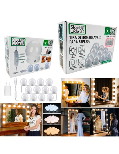SL10312 TIRA BOMBILLAS 10 LED PARA ESPEJOS