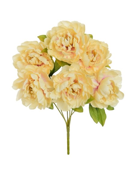 RAMO PEONIA X 6 (A)-42 CM (BEIG)