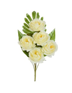 CONJUNTO PEONY (A) X 5-50CM (CREMA)