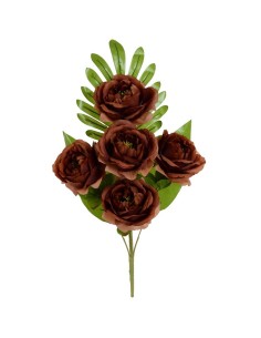 CONJUNTO PEONY (A) X 5-50CM (MARRON)