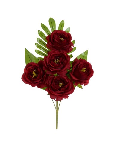 CONJUNTO PEONY (A) X 5-50CM (ROJO)