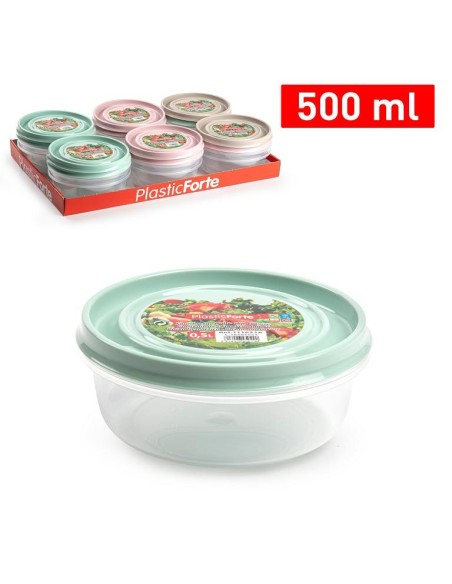 FIAMBRERA 0.5L HERMETICA REDONDA SURT VRM