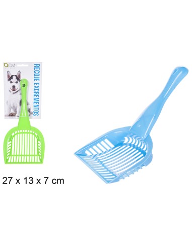 RECOGEDOR EXCREMENTOS PLASTICO SURTIDO 27 CM