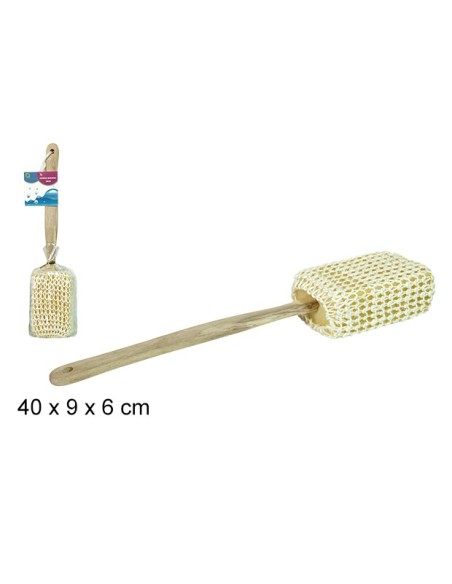 ESPONJA RIZO-PITA MANGO MADERA 40 CM