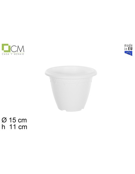 MACETA 15CM ELSA BLANCA