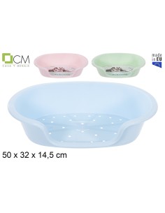 CUNA PARA MASCOTA COLORES PASTEL 50x32 cm